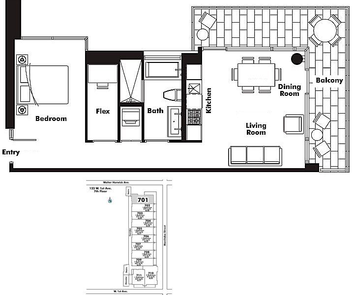 Floor plan 701