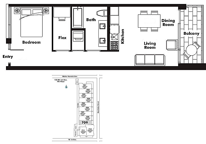 Floor plan 709