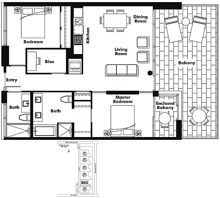 Floor plan 805