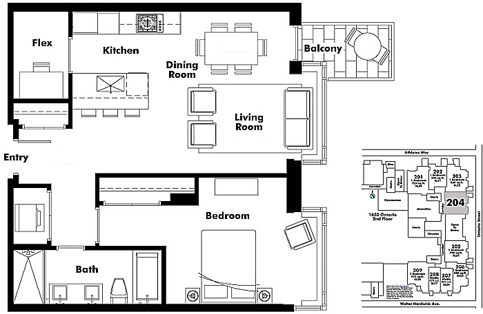 Floor plan 204