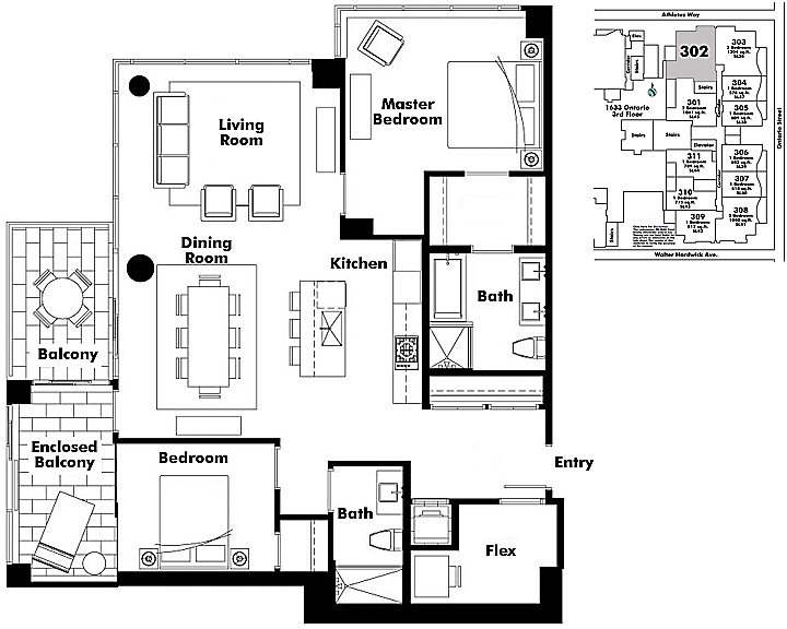 Floor plan 302