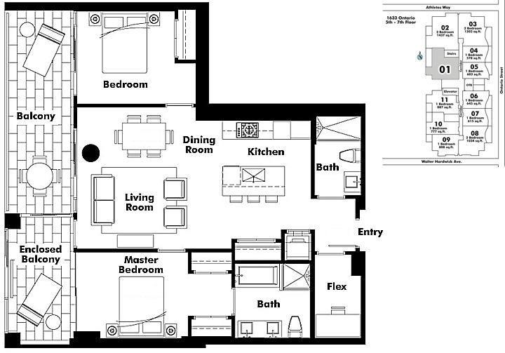 Floor plan 701