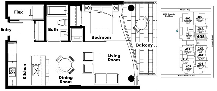 Floor plan 405