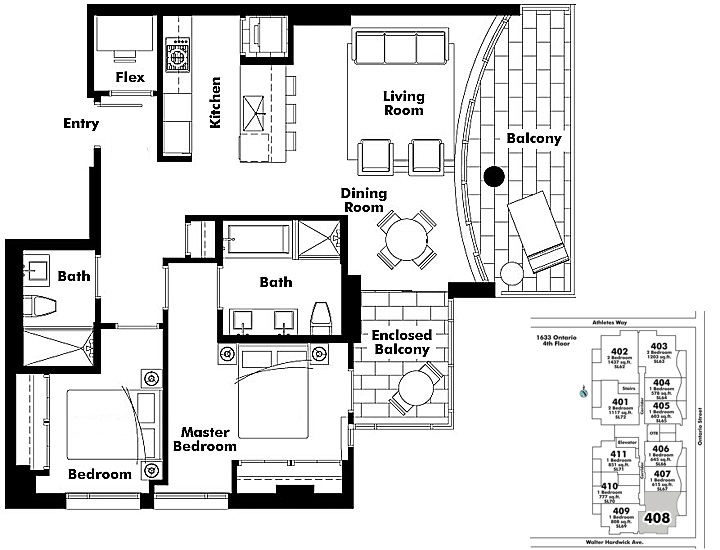 Floor plan 408