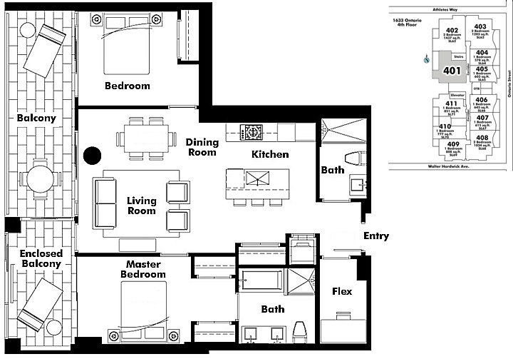 Floor plan 401