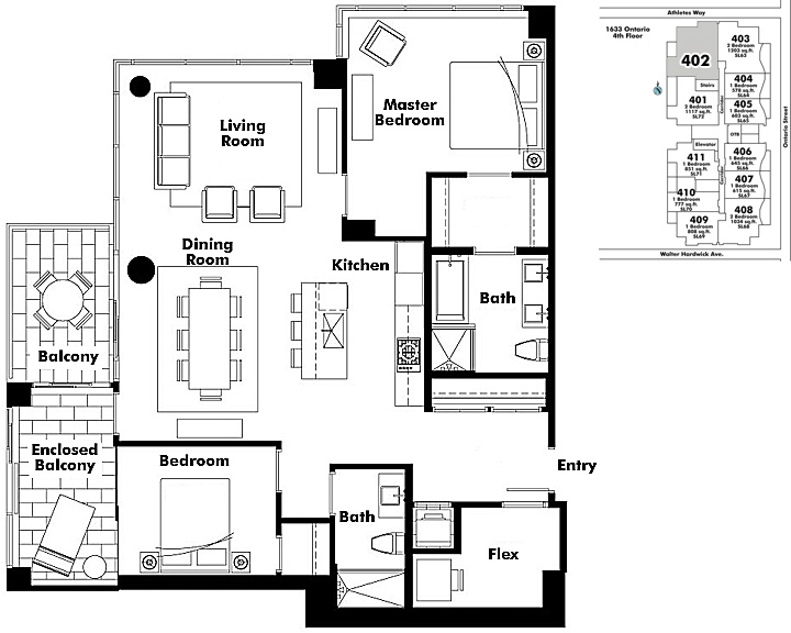 Floor plan 402