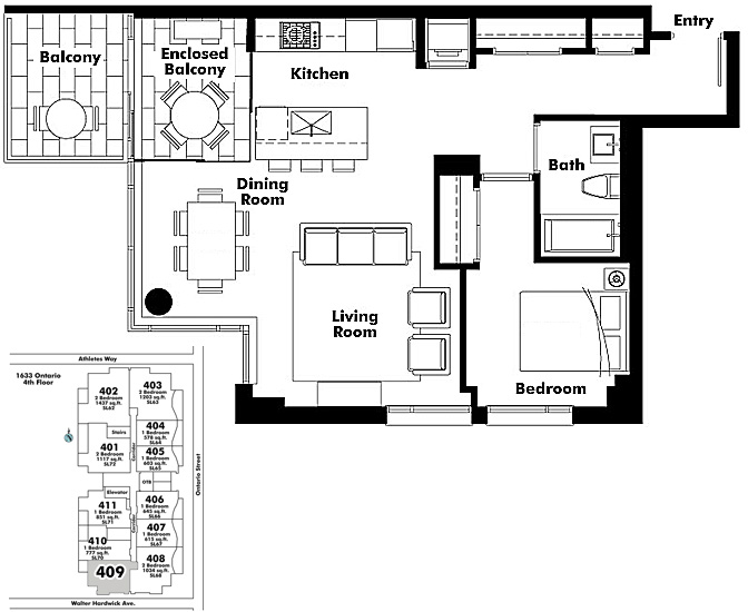 Floor plan 409