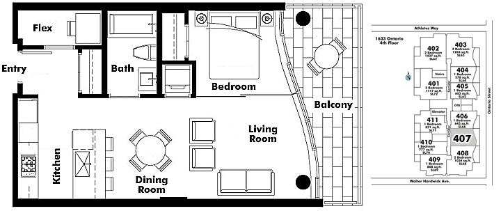 Floor plan 407