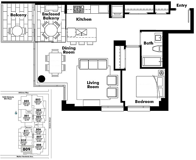 Floor plan 809