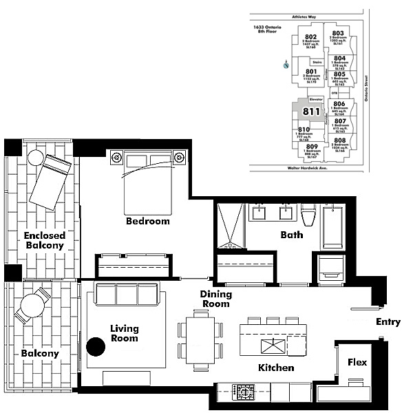 Floor plan 811
