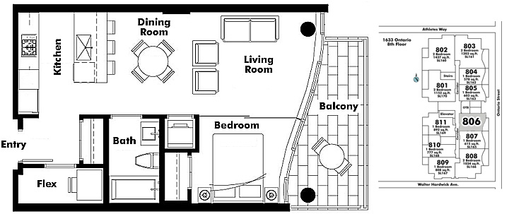 Floor plan 806