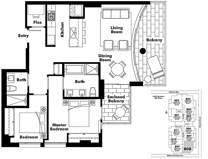 Floor plan 808