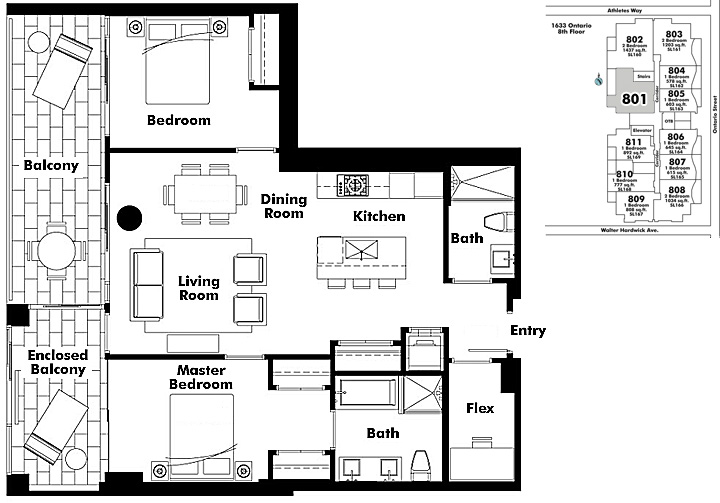 Floor plan 801