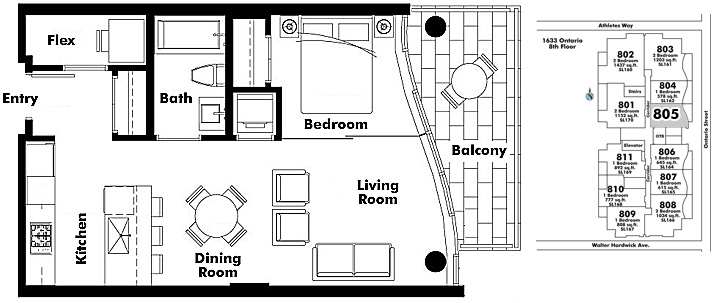 Floor plan 805