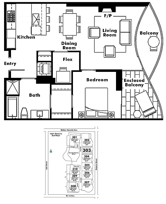 Floor plan 303