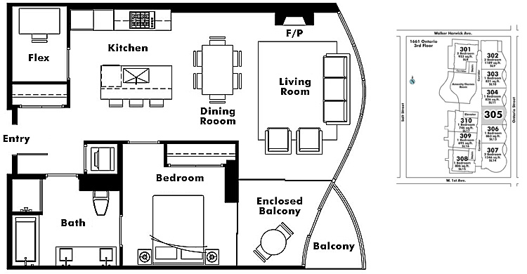 Floor plan 305