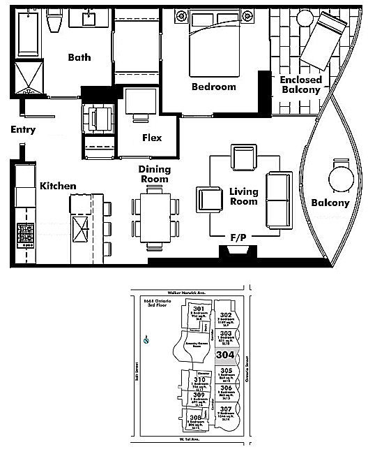 Floor plan 304
