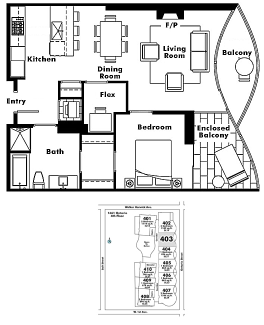 Floor plan 403