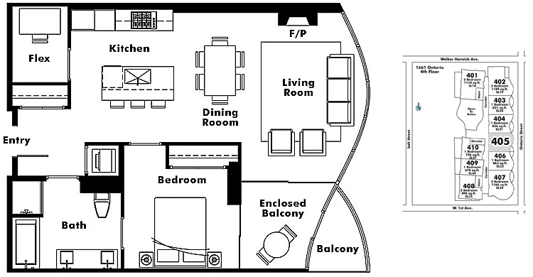 Floor plan 405