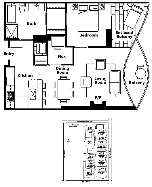Floor plan 404