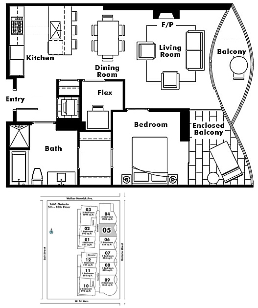 Floor plan 805