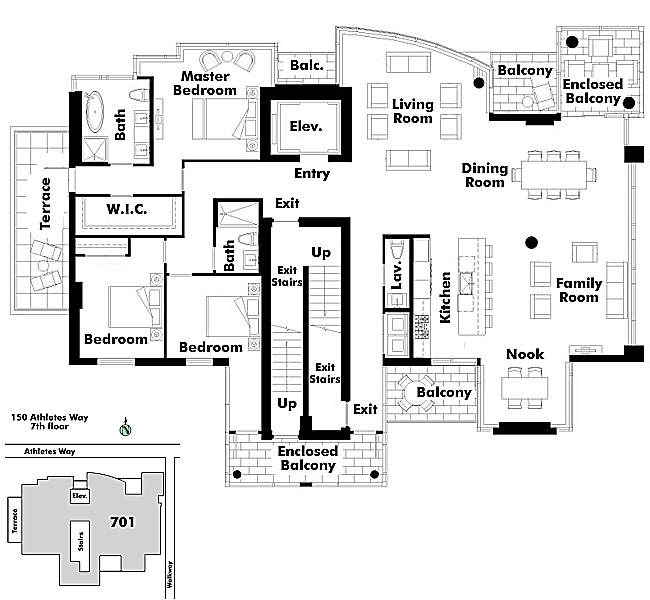 Floor plan 701