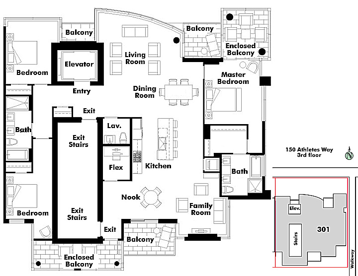 Floor plan 301