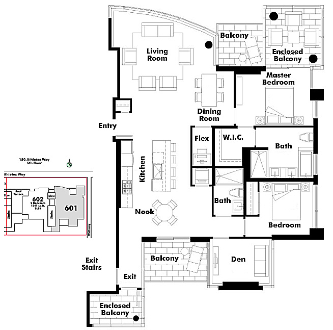 Floor plan 601
