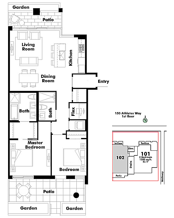Floor plan 102