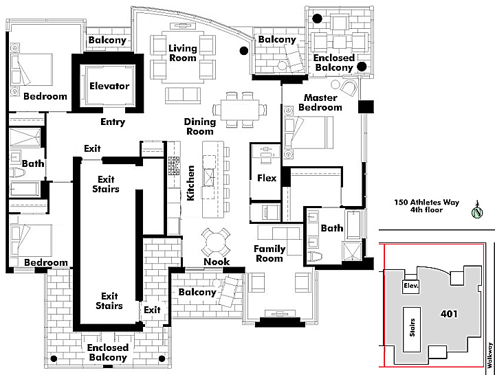 Floor plan 401