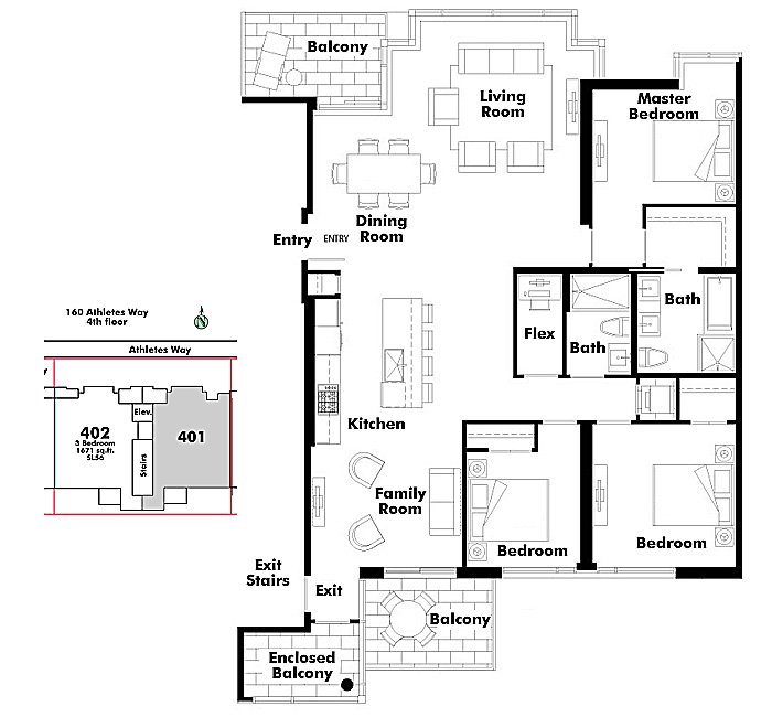 Floor plan 401