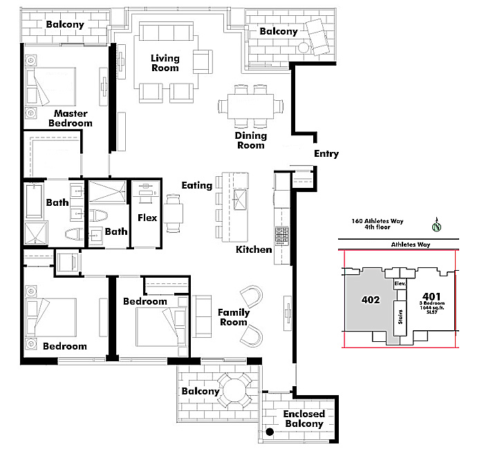 Floor plan 402