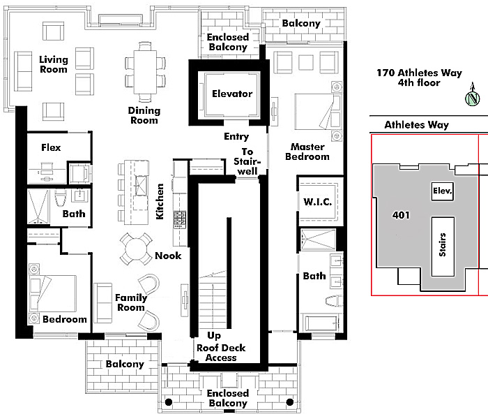 Floor plan 401