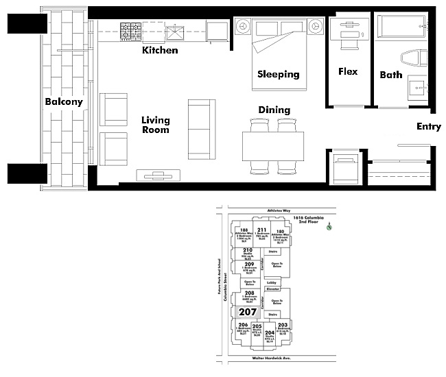 Floor plan 207