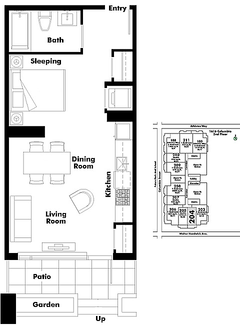 Floor plan 204