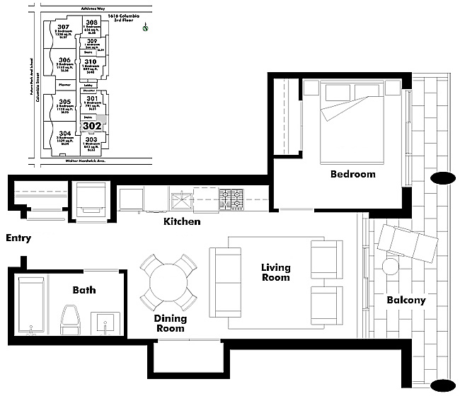 Floor plan 302