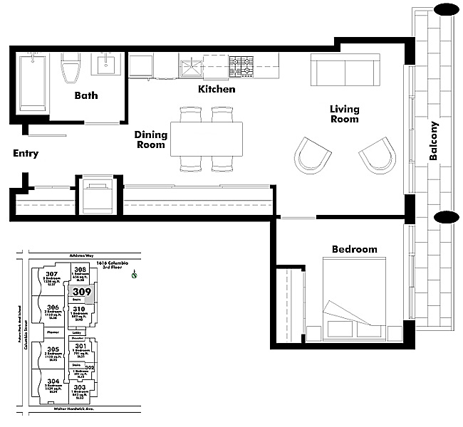 Floor plan 309