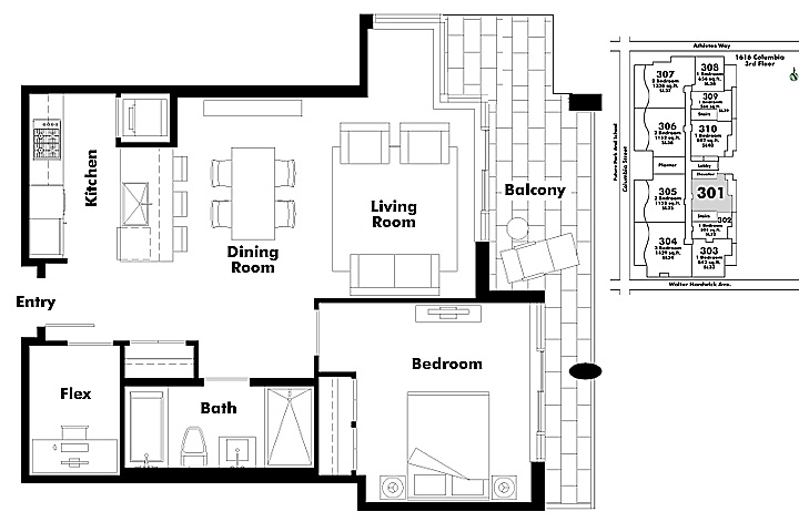 Floor plan 301