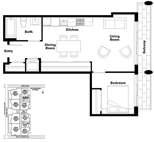 Floor plan 409