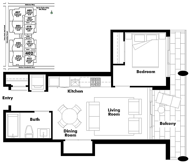 Floor plan 402