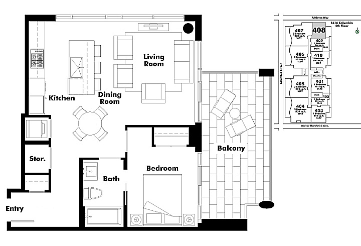 Floor plan 408