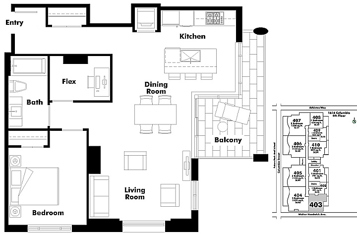 Floor plan 403