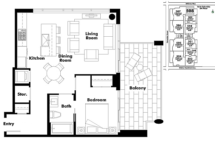 Floor plan 508