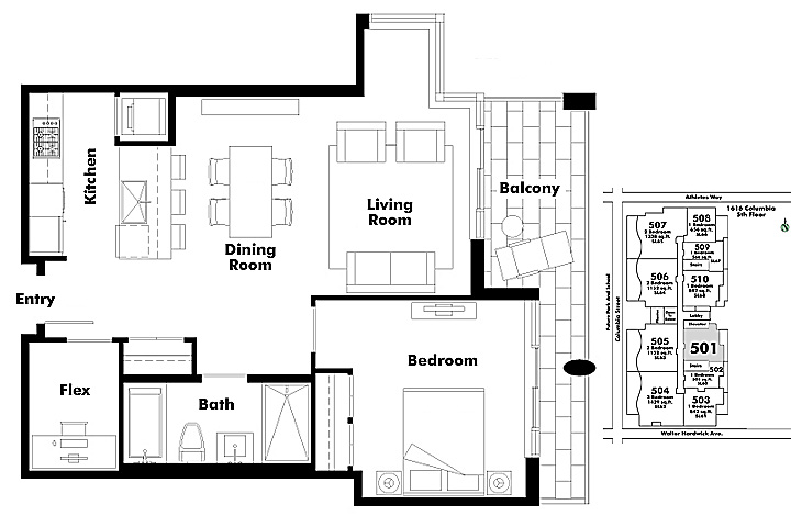Floor plan 501