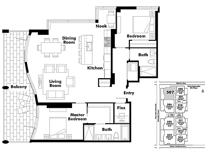Floor plan 507