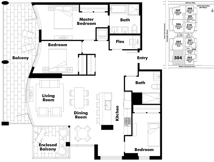 Floor plan 504