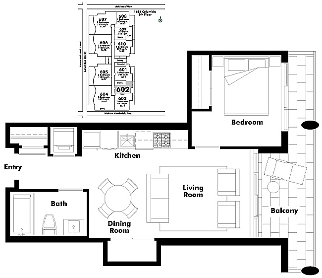 Floor plan 602