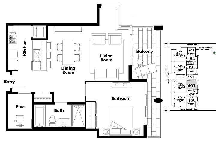 Floor plan 601