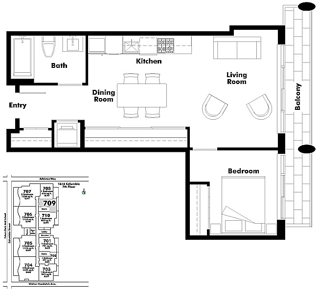 Floor plan 709