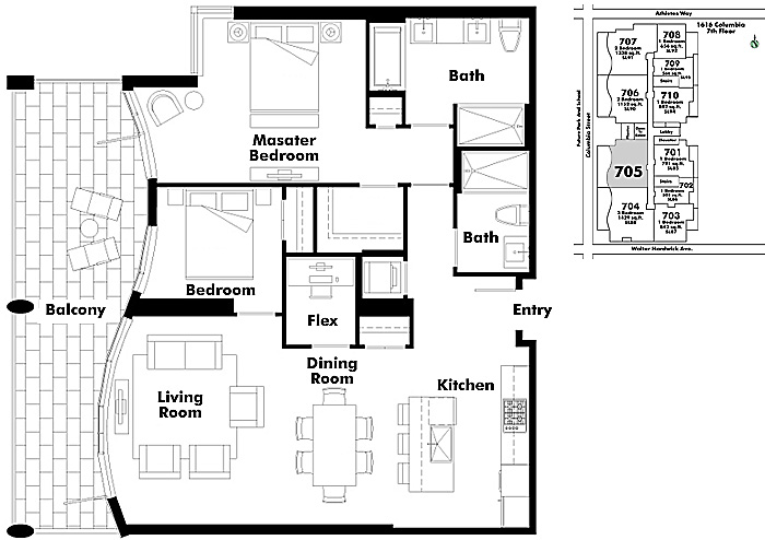 Floor plan 705